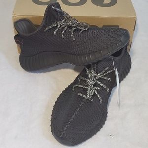Adidas Yeezy 350 v2 black sneakers size 12 NWT